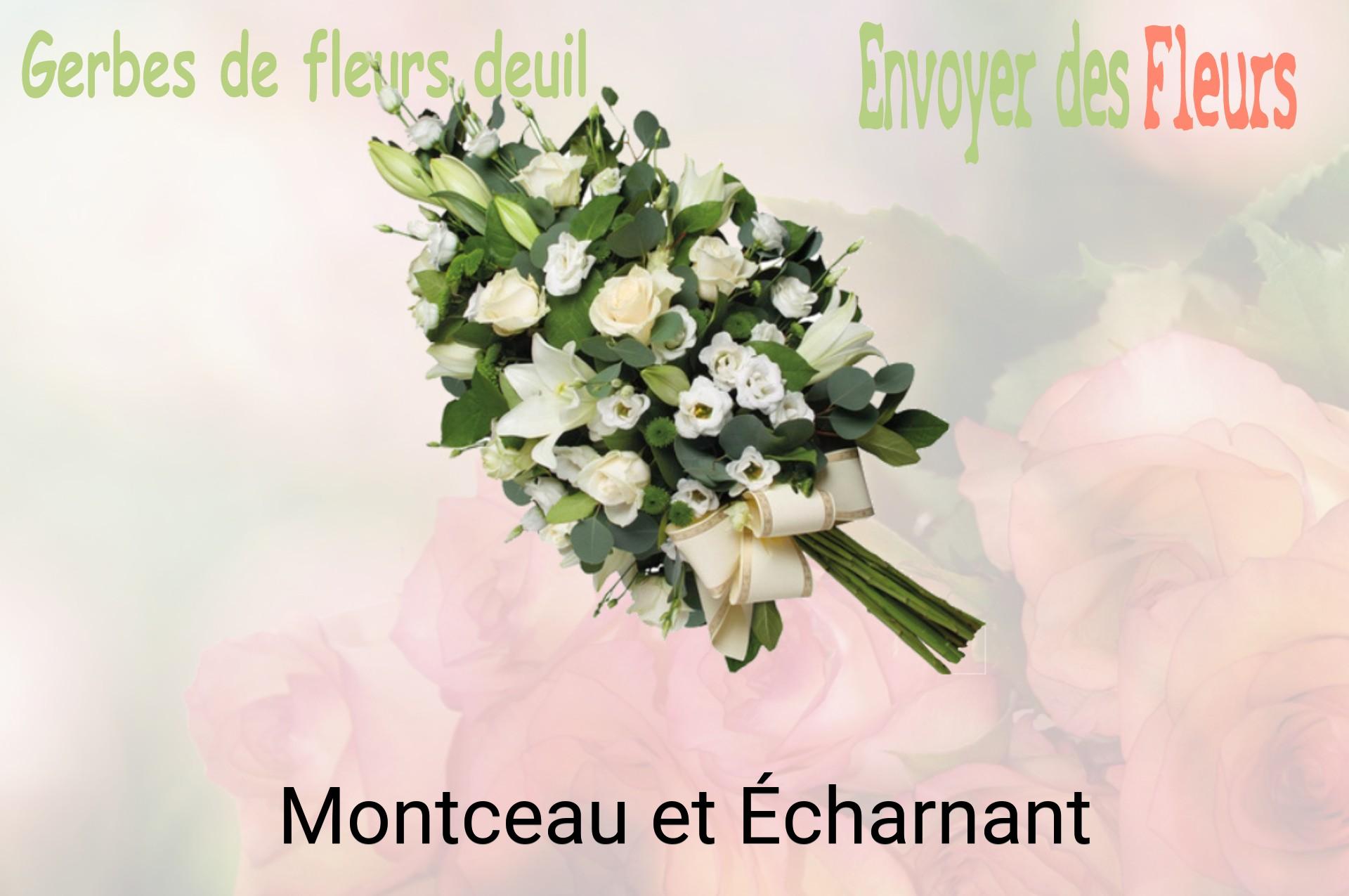 Gerbe de fleurs de deuil livrée à Montceau-et-Écharnant